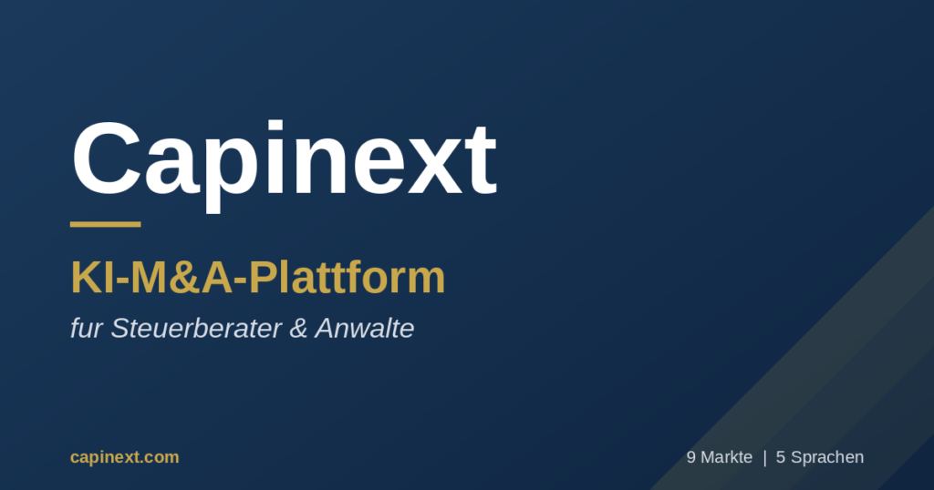 M&A-Plattformen Vergleich 2026: Capinext vs Closd, Datasite, Fusacq, Affinity