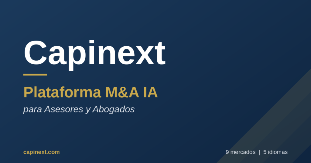 Comparativa plataformas M&A 2026: Capinext vs Closd, Datasite, Fusacq, Affinity